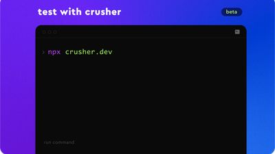 Crusher npm command