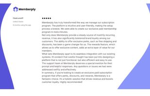 Customer Testimony