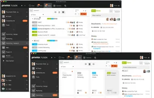 Manage tasks with kanban boards, to-do list and customisable task views. Track progress.