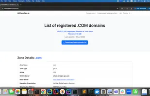 AllZonefiles.io screenshot 1