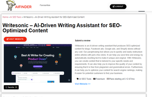 AIFINDER PRODUCT LISTING