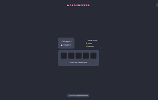 Wordsweeper screenshot 1