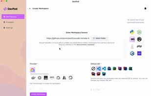 DevPod screenshot 3