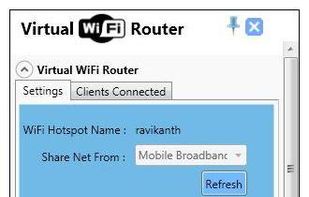 Virtual Wifi Router Version 2 screenshot 1