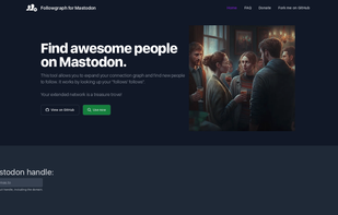 Followgraph for Mastodon screenshot 1