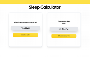 SleepCalculator.info screenshot 1