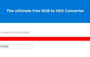 RGB to HEX Color Code Converter screenshot 1