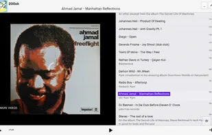 Fullscreen mode. The player is embeddable on your own website and there's an open API as well.
