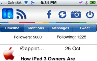 TweeBook screenshot 1