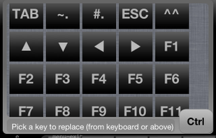 Popup bar, function keys, ctrl keys fully customisable