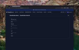 Classification Alerts