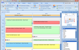 Main Scheduling Screen