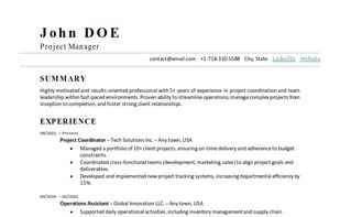 ATS-optimized resume