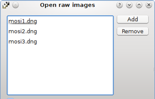 HDRMerge screenshot 1