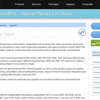 Aspose Words For Cloud Alternatives And Similar Apps Services Alternativeto