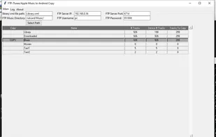 Ruby iTunes/Apple Music to Android FTP screenshot 1