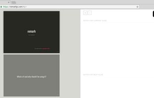 Presenter mode