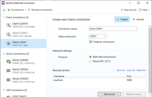 Serial to Ethernet Connector screenshot 1