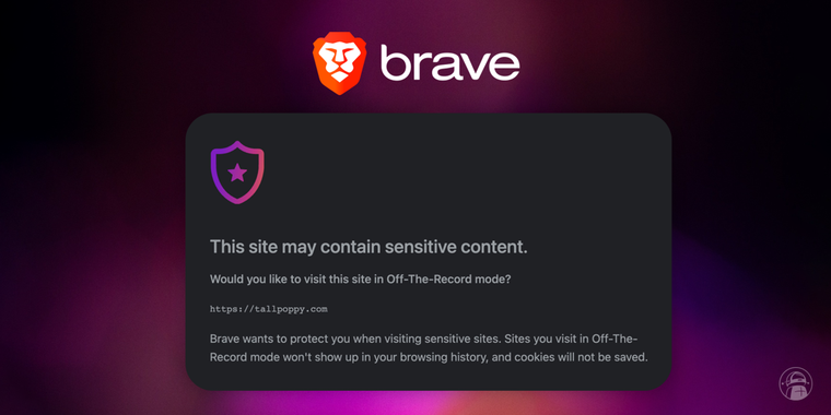 Brave introduces "Request Off the Record (OTR)" feature to safeguard user privacy image
