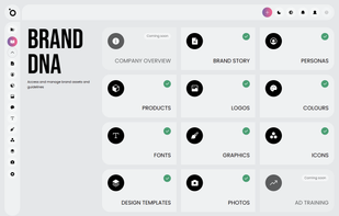 Brand DNA is a repository of your brand assets to ensure that all generated campaigns are consistent, on-brand, and tailored for your audience.