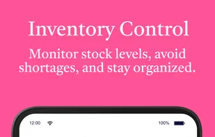 Inventory stock management, get low stock reminders and more.
