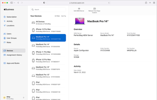 Apple Business Manager screenshot 1