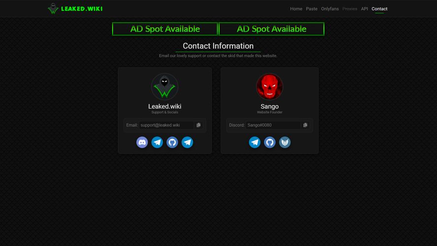 Leaked.wiki: File Search Engine, Paste Site, API Endpoints, and More | AlternativeTo