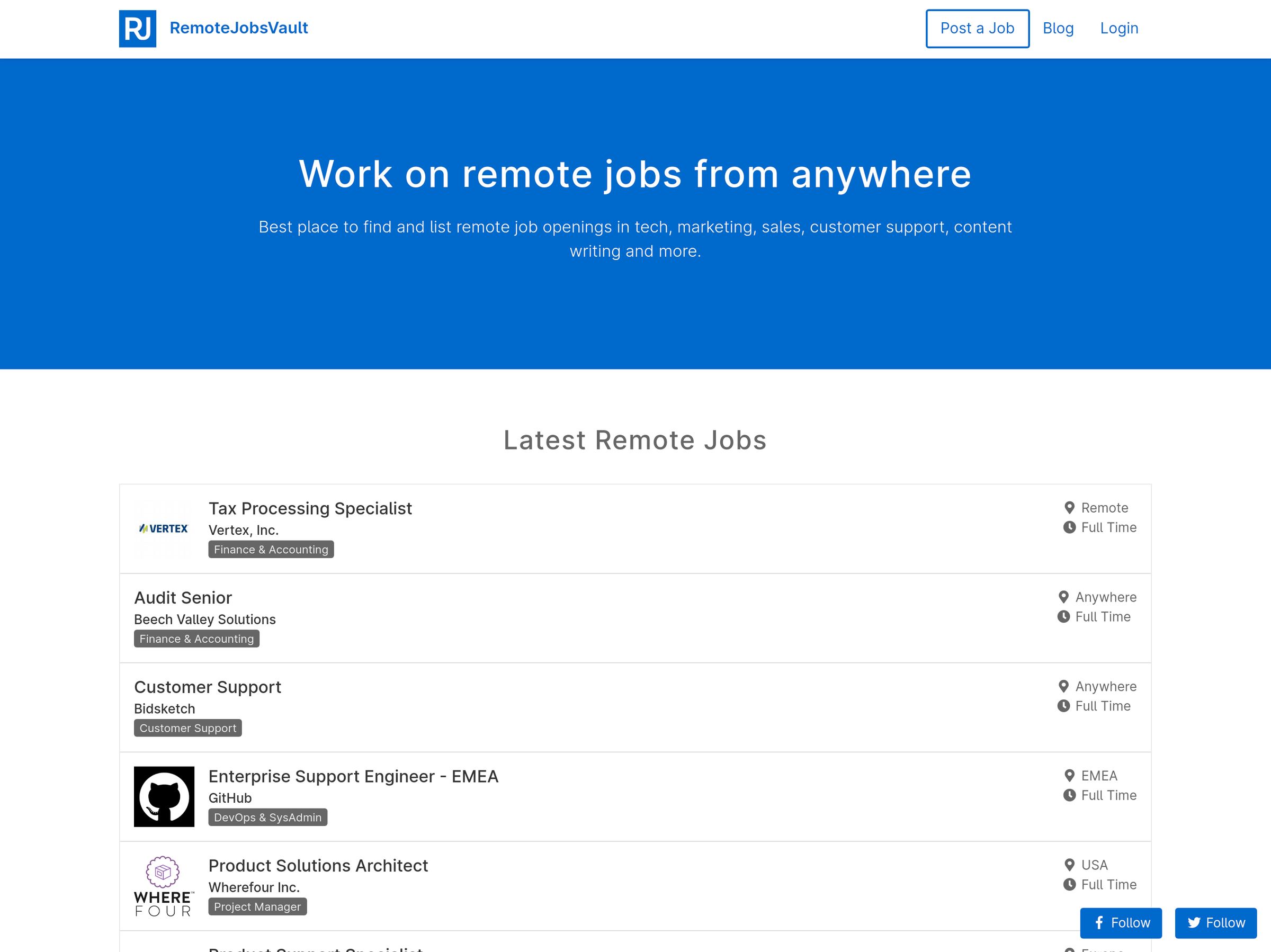 Remote Jobs Vault Alternatives 25 Job Search Services Similar Apps remote-jobs-vault-alternatives-25-job-search-services-similar-apps