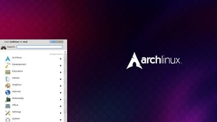 arch with KDE 4.4 desktop
