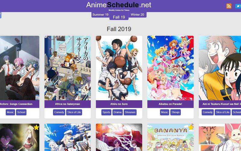 AniChart: Airing Anime Calendar