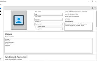 Student Profiles screenshot 1