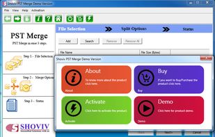 Shoviv PST Merge screenshot 1