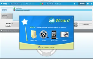 Main window with Wizard