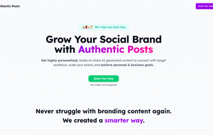 Authentic Posts screenshot 1