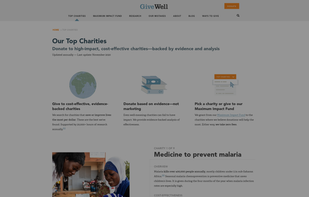 GiveWell screenshot 1