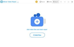 Bitwar Video Repair - Main Interface