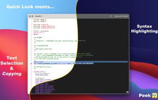 Peek - Quick Look Extension screenshot 1