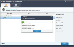 Free SD Memory Card Data Recovery screenshot 1