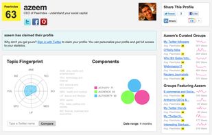 PeerIndex screenshot 1