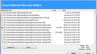 Leftover Files & Folders