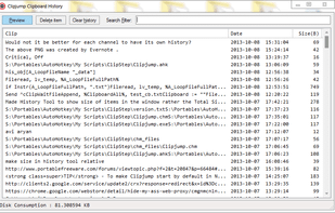 Clipjump clipboard history tool