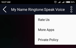 https://play.google.com/store/apps/details?id=com.vaktech.mynameringtone.speakvoice