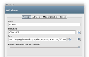 The "Edit Game" dialog