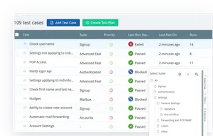 Bring your team’s work together in one shared space. Keep all your test cases, test plans, requirements and conversations in a single centralized hub. You don't have to search through messy spreadsheets and folders when all information is stored in your test management tool