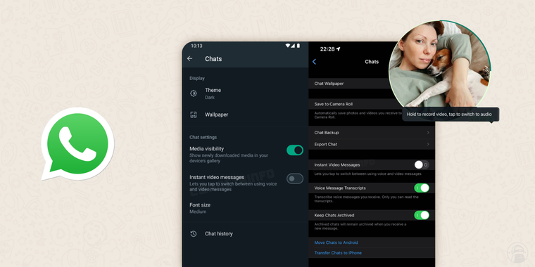 WhatsApp to allow users to disable Instant Video Messages after unintentional sends image