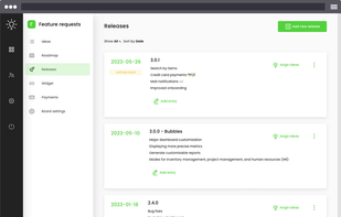 Releases / Changelog