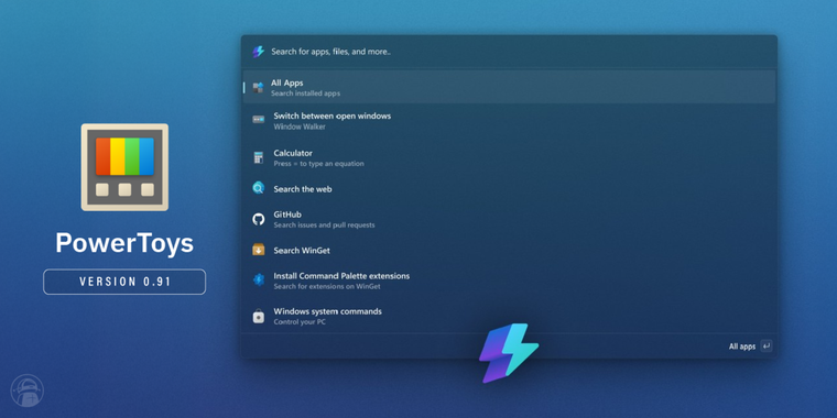 PowerToys 0.91 brings major Command Palette updates and new keyboard options image