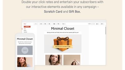 Double your click rates with our interactive elements like Scratch Card and Gift Box