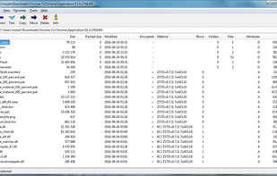 File manager displaying Zstandard
