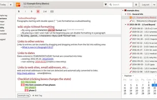 Lifeograph screenshot 2